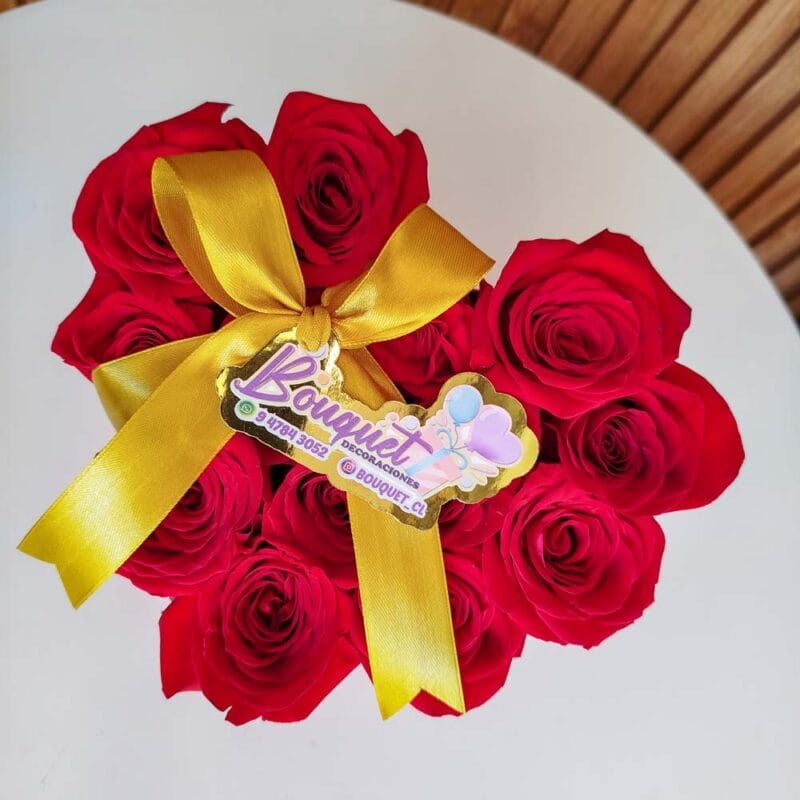 rosas en forma de corazon