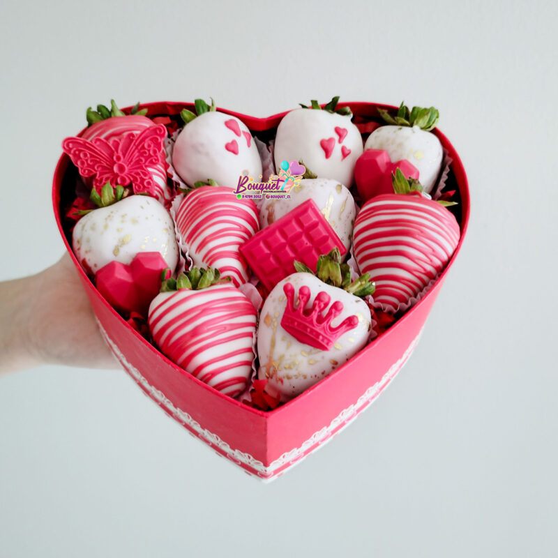 Frutillas con chocolates Bouquet decoraciones