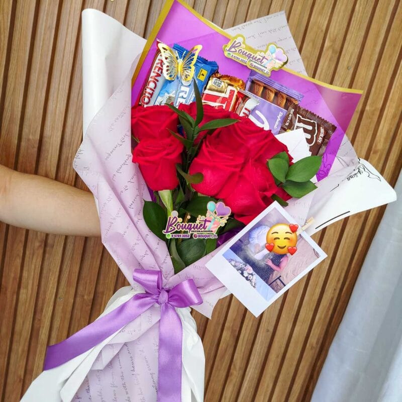 Ramos de rosas t chocolate