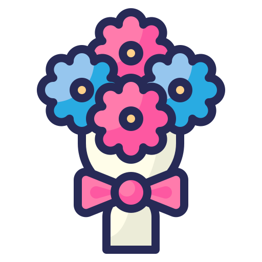 7430591 bouquet love valentines romantic flower icon - Bouquet Decoraciones