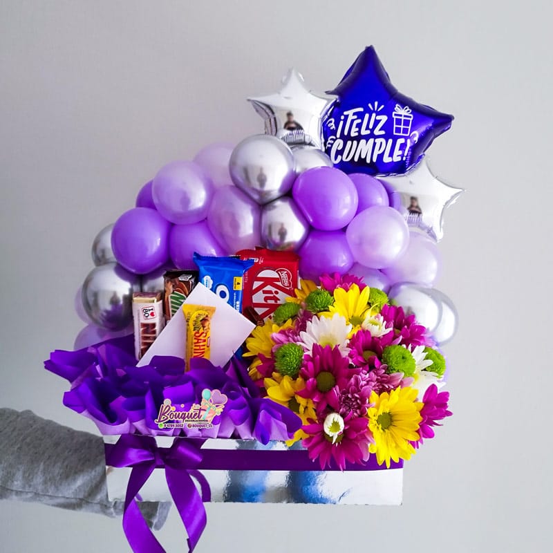 Regalo para mujer con flores